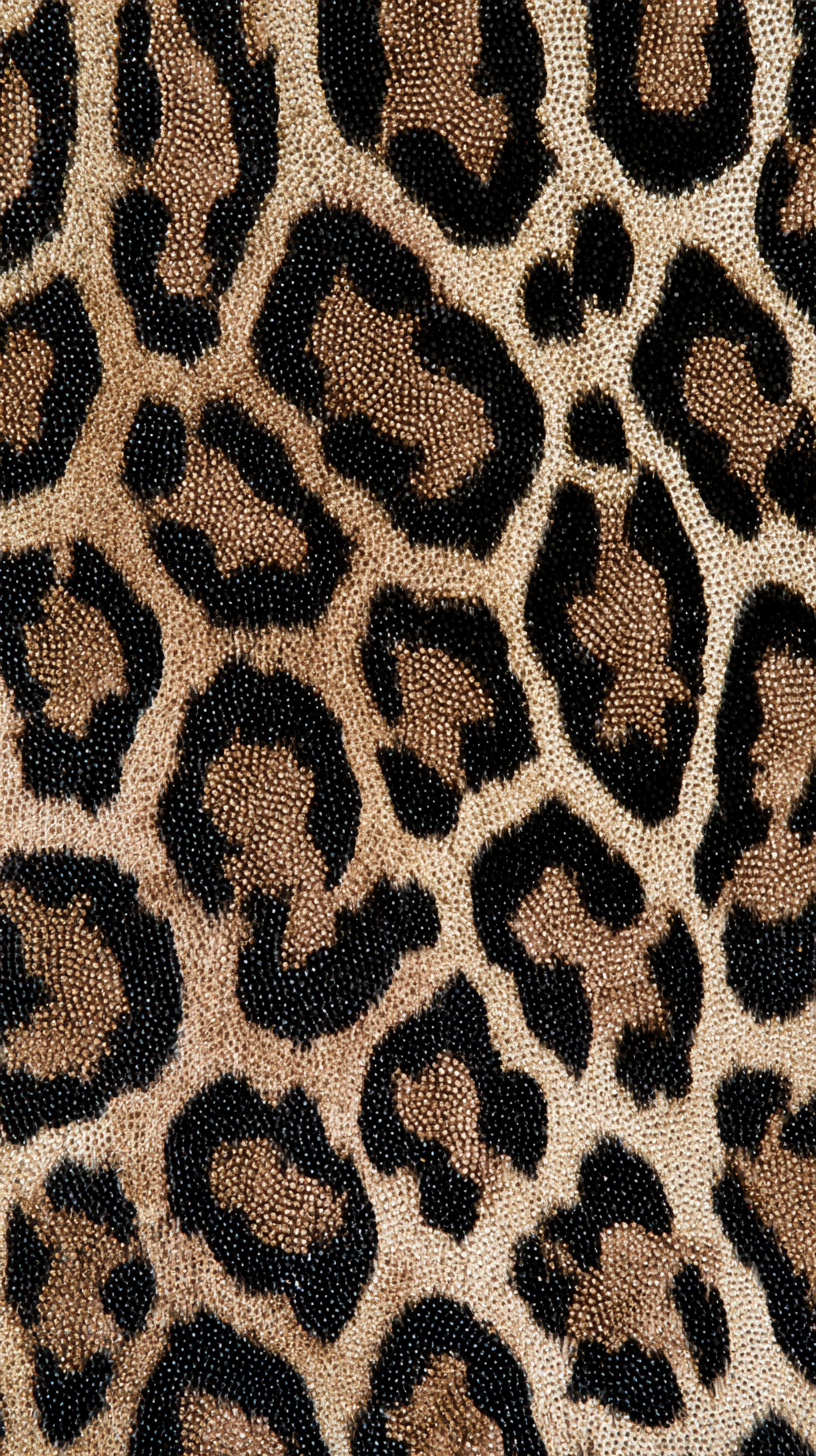 Phone wallpaper 10: Crystal Leopard Print All-over leopard pattern