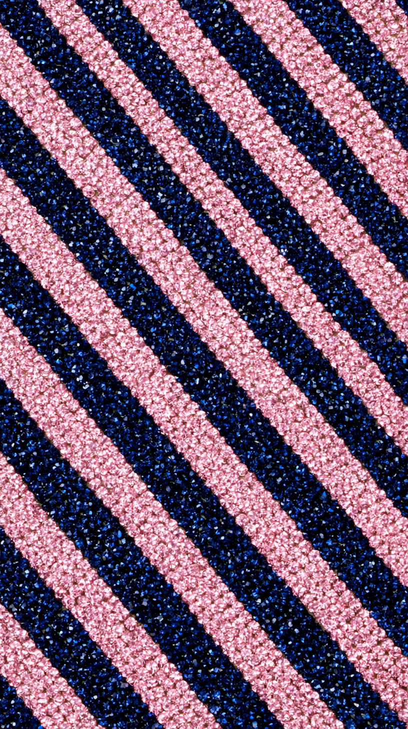 Phone wallpaper 28: Pink Navy Crystal Stripes Alternating narrow